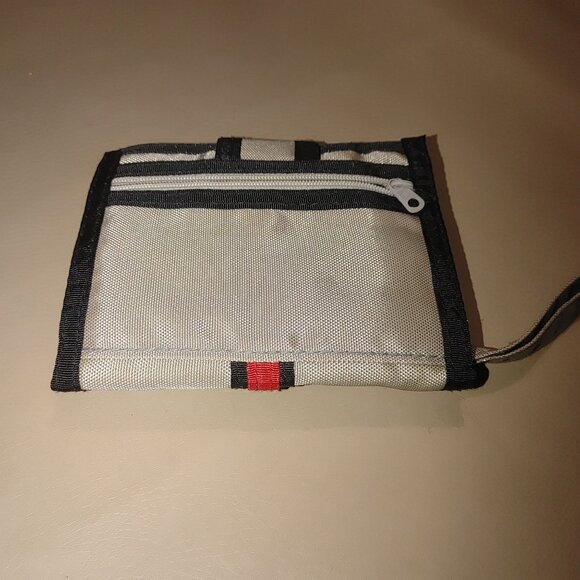 Boyt Break Away Bi Fold Wallet Wristlet Strap Coin Pocket Vintage Brown Red - Picture 9 of 11